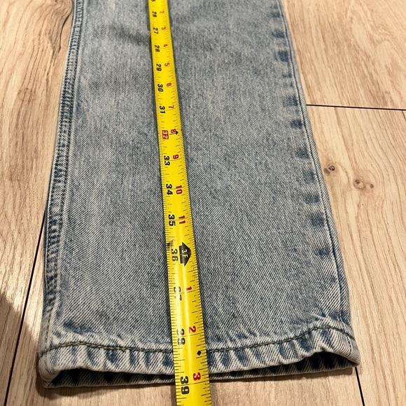 Levis Low Pro Straight Light Wash Women Sz 26 Denim Jeans Retro Mid Rise 90 Look - Picture 5 of 11